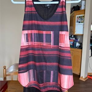 H&M Black and Red Striped Top